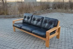 Outlet Pamono Vintage Leather Bonanza Sofa by Esko Pajamies for Asko