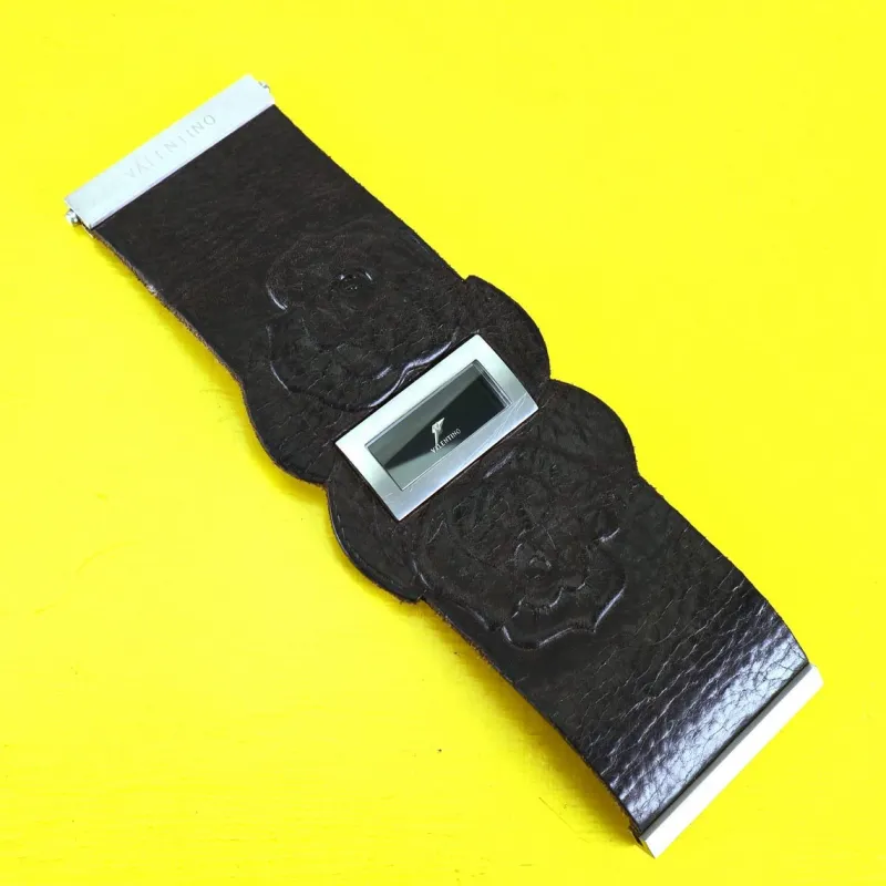 Clearance Pamono Vintage Leather Wristwatch from Valentino