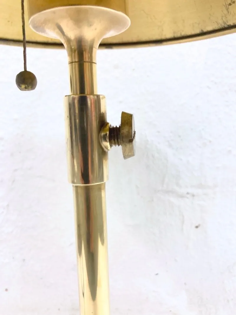 Pamono Vintage Lesan Table Lamp in Brass by Florian Schulz, 1970s> Table Lamps