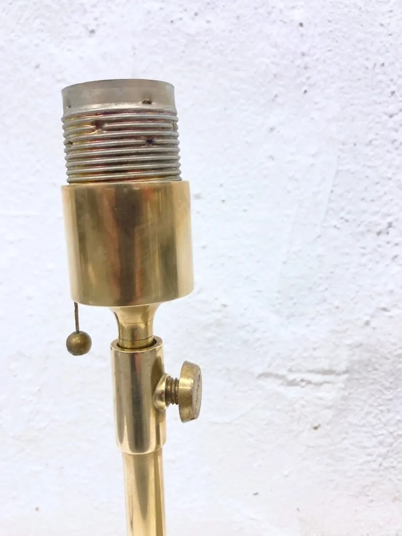 Pamono Vintage Lesan Table Lamp in Brass by Florian Schulz, 1970s> Table Lamps