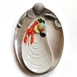 Sale Pamono Vintage Lobster Serving Dishes, Set of 3