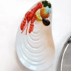 Sale Pamono Vintage Lobster Serving Dishes, Set of 3