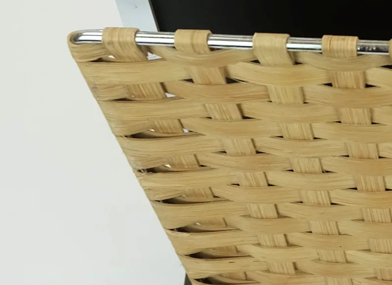 Pamono Vintage Magazine Rack in Chrome, Leather and Bamboo, 1970s> Magazine Racks