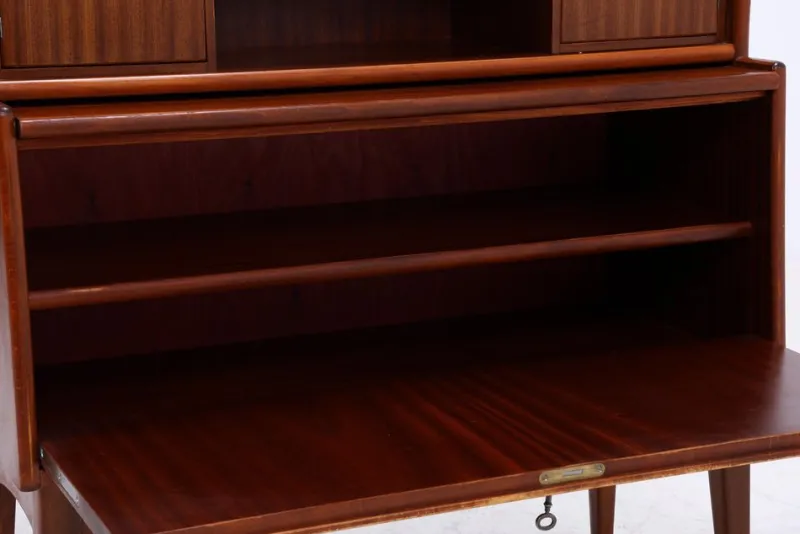 Outlet Pamono Vintage Mahogany Bookcase from Treman Furniture Factory, 1960s