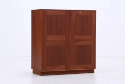 Pamono Vintage Mahogany Cabinet by Mogens Koch for Rud Rasmusson, 1980s><noscript><img width=