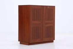 Pamono Vintage Mahogany Cabinet by Mogens Koch for Rud Rasmusson, 1980s><noscript><img width=