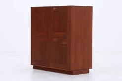 Pamono Vintage Mahogany Cabinet by Mogens Koch for Rud Rasmusson, 1980s><noscript><img width=