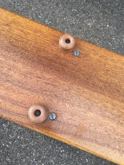 Pamono Vintage Mahogany Gymnastics Bench, 1950s><noscript><img width=