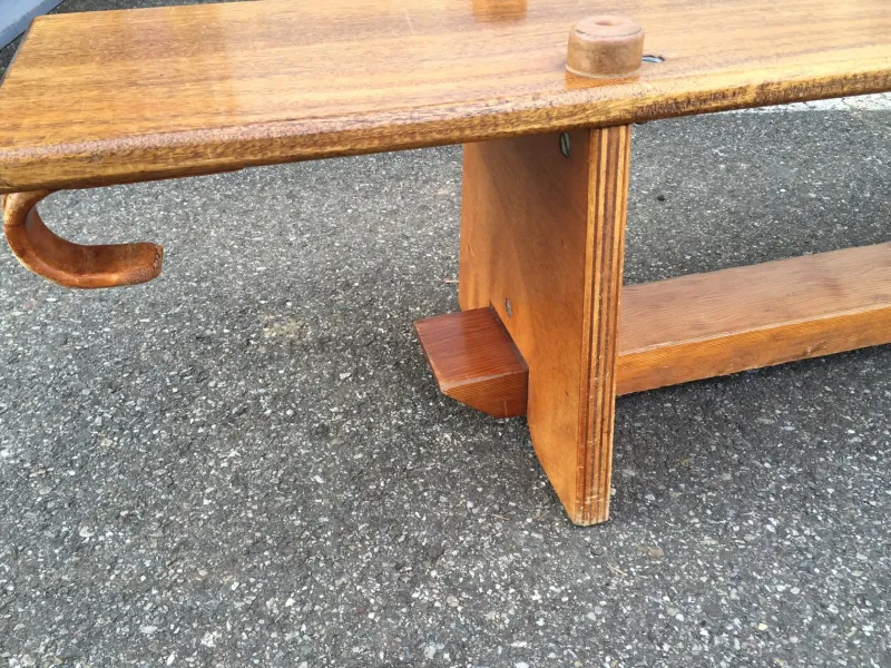 Pamono Vintage Mahogany Gymnastics Bench, 1950s> Benches