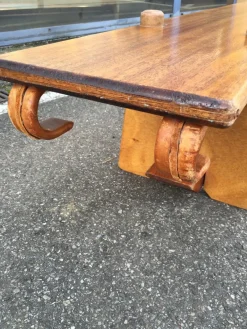 Pamono Vintage Mahogany Gymnastics Bench, 1950s><noscript><img width=