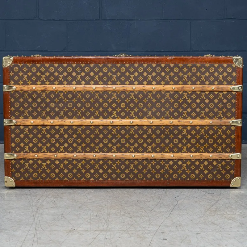 Discount Pamono Vintage Malle Haute in Monogram Canvas from Louis Vuitton, 1920