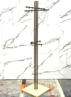 Outlet Pamono Vintage Marble and Brass Coat Rack by Renato Zevi for Metalarte, 1970