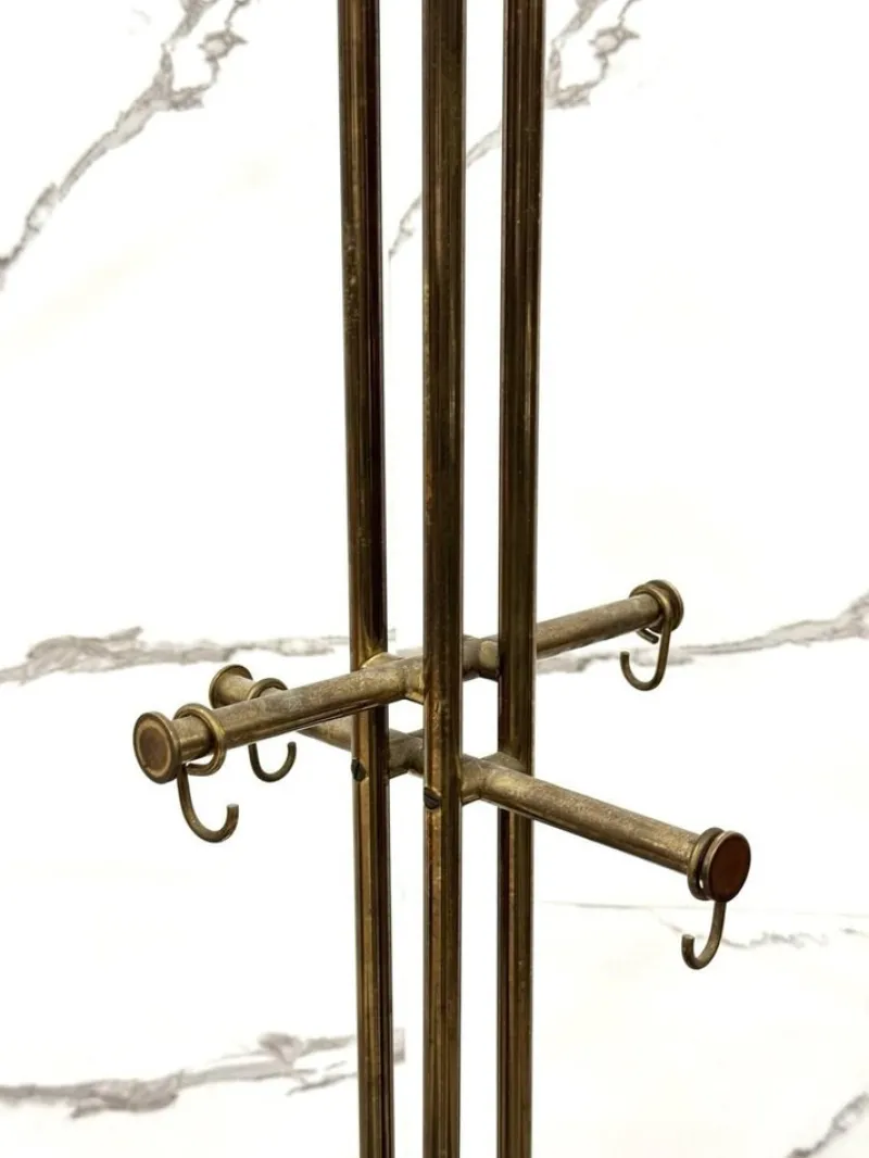 Outlet Pamono Vintage Marble and Brass Coat Rack by Renato Zevi for Metalarte, 1970
