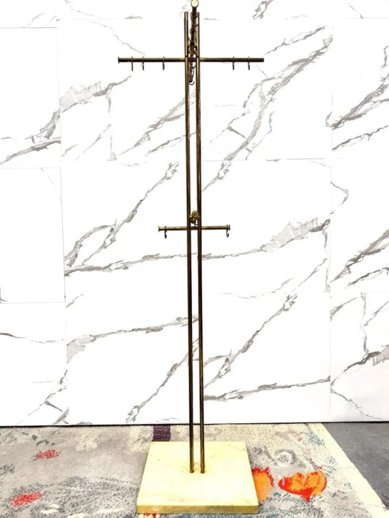 Outlet Pamono Vintage Marble and Brass Coat Rack by Renato Zevi for Metalarte, 1970