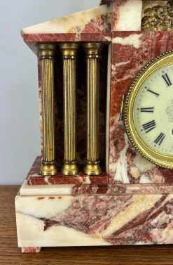 Pamono Vintage Marble Brass Garniture, Set of 3><noscript><img width=