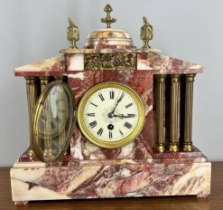Pamono Vintage Marble Brass Garniture, Set of 3><noscript><img width=