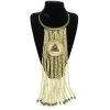 Pamono Vintage Medallion Necklace in Bronze with Jasper Beads, 1990s> Necklaces