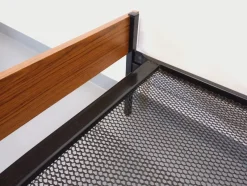 New Pamono Vintage Metal and Formica Bed, 1960s