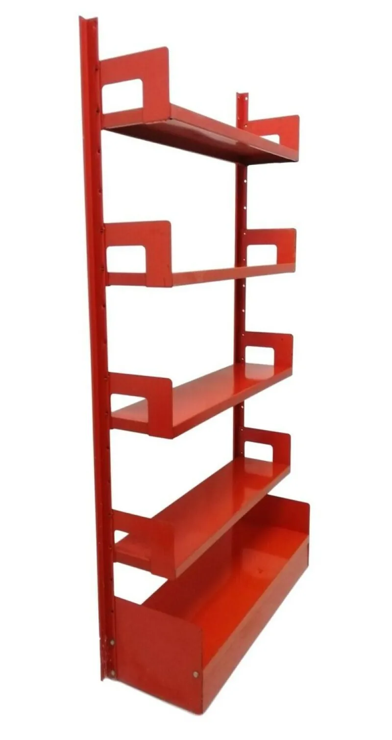 Pamono Vintage Metal Congresso Bookcase from Lips Vago, 1960s> Shelves & Wall Units