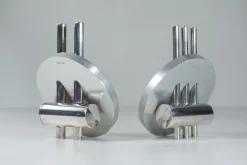 Pamono Vintage Metal Salt and Pepper by Geert Koster, 1987, Set of 2
