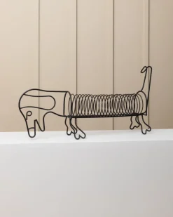 Discount Pamono Vintage Metal Spiral Dachshund Holder, 1980s