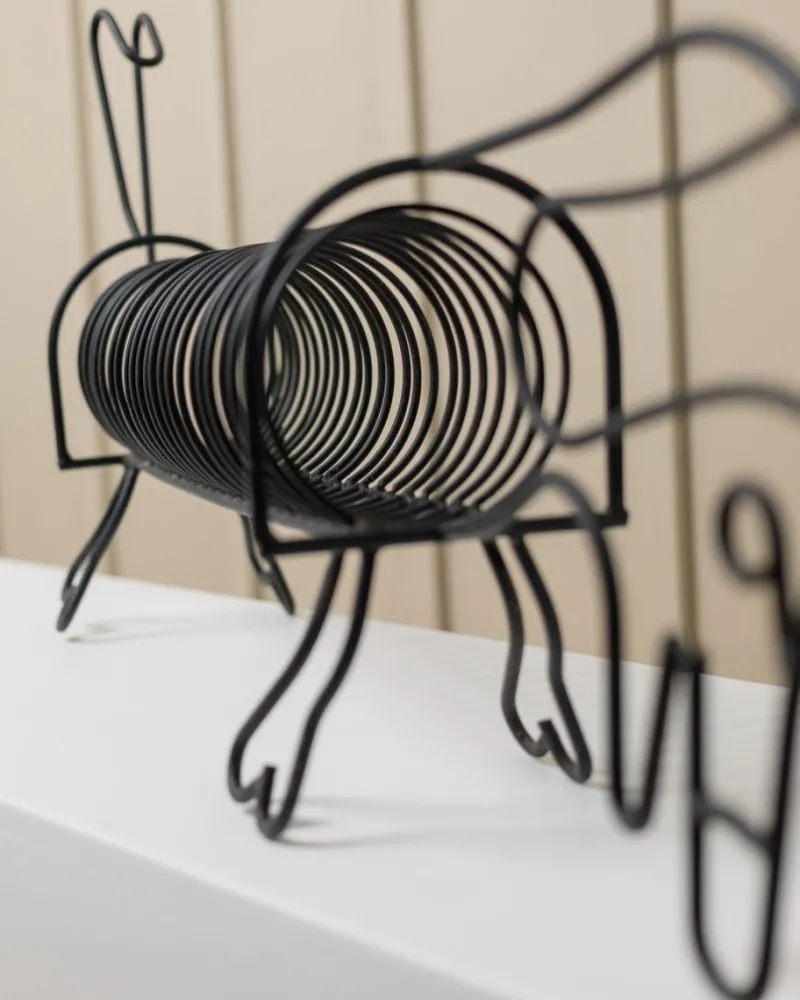 Discount Pamono Vintage Metal Spiral Dachshund Holder, 1980s