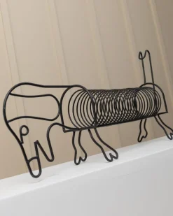 Discount Pamono Vintage Metal Spiral Dachshund Holder, 1980s