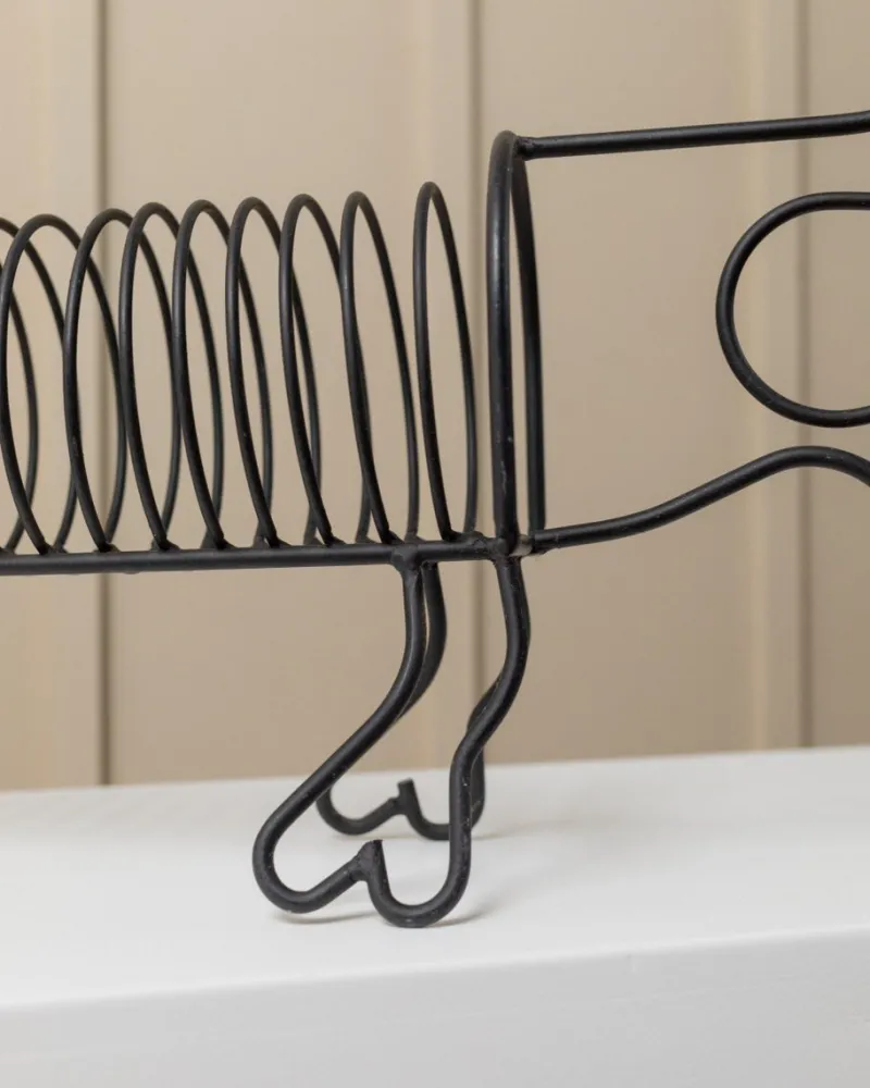 Discount Pamono Vintage Metal Spiral Dachshund Holder, 1980s