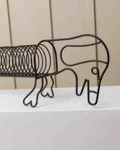 Discount Pamono Vintage Metal Spiral Dachshund Holder, 1980s