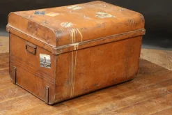 Pamono Vintage Metal Trunk, 1920s><noscript><img width=