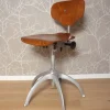 Pamono Vintage Metal Workshop Chair, 1950s> Office Chairs
