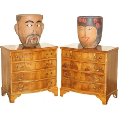 Best Pamono Vintage Mexican Folk Art Terracotta Pots, 1960s, Set of 2