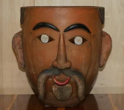 Best Pamono Vintage Mexican Folk Art Terracotta Pots, 1960s, Set of 2