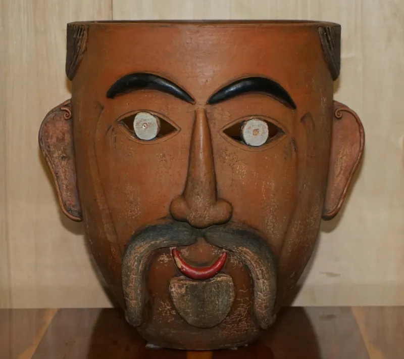 Best Pamono Vintage Mexican Folk Art Terracotta Pots, 1960s, Set of 2