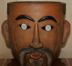 Best Pamono Vintage Mexican Folk Art Terracotta Pots, 1960s, Set of 2