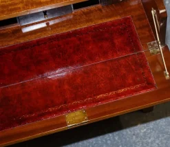 Sale Pamono Vintage Military Campaign Chest of Drawers with Aged Red Leather