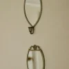 Pamono Vintage Mirror Sconces in Pewter, Set of 2> Candleholders