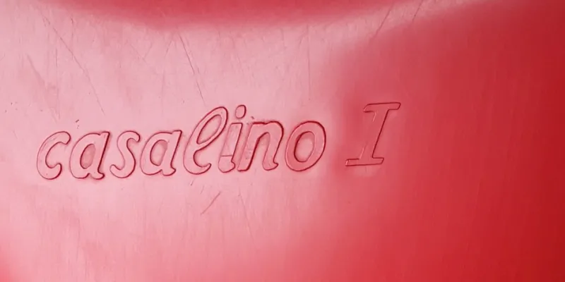 Sale Pamono Vintage Model 2000 / 0/1 Red Plastic Chairs from Casala, 1972, Set of 3