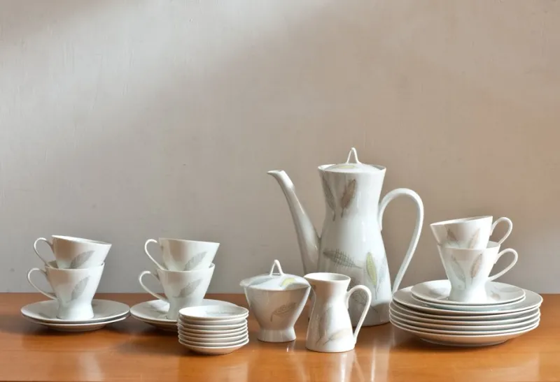 Outlet Pamono Vintage Model 2000 Coffee Service by Richard Latham & Raymond Loewy for Rosenthal, Set of 23