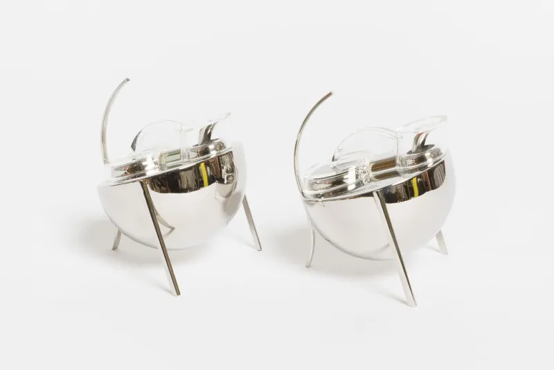 Pamono Vintage Model Opasis Oil and Vinegar Set by Enzo Mari for Zani Zani, Set of 2