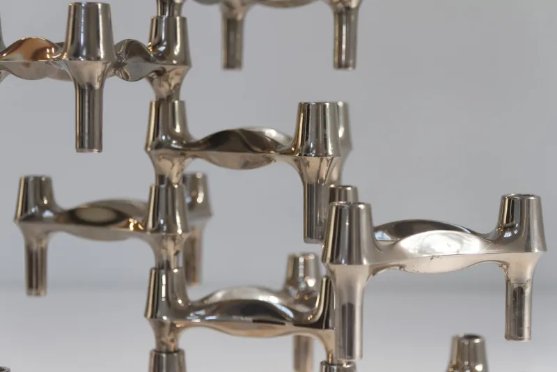 Discount Pamono Vintage Modular Candleholders by Stoffi & Nagel for BMF, 1960s, Set of 8