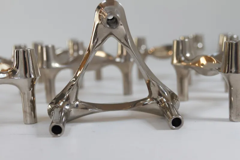 Discount Pamono Vintage Modular Candleholders by Stoffi & Nagel for BMF, 1960s, Set of 8