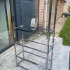 Outlet Pamono Vintage Modular Glass and Chrome Display Cabinet, 1970s