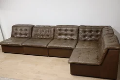 Pamono Vintage Modular Patchwork Leather Sofa, 1970s> Couches & Sofas