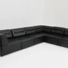 Pamono Vintage Modular Sectional Sofa in Black Leather, 1970s, Set of 6> Couches & Sofas