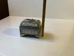 Pamono Vintage Moroccan Hand-Engraved Metal Jewelry Box, 1970s><noscript><img width=