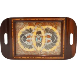 Pamono Vintage Morpho Butterfly Tray, 1940s> Trays