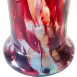 New Pamono Vintage Mottled Glass Vase in Marbled Glass, 1920s