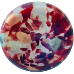 New Pamono Vintage Mottled Glass Vase in Marbled Glass, 1920s