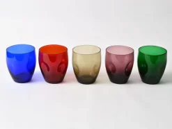 Pamono Vintage Multi Colour Tumblers from Boussu, 1960s, Set of 5><noscript><img width=